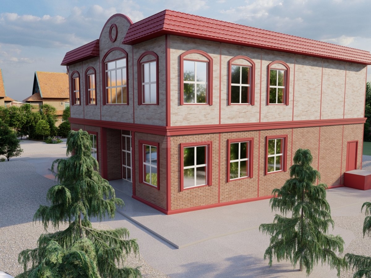 3D визуализация Магазин из сэндвич-панелей - фото 3