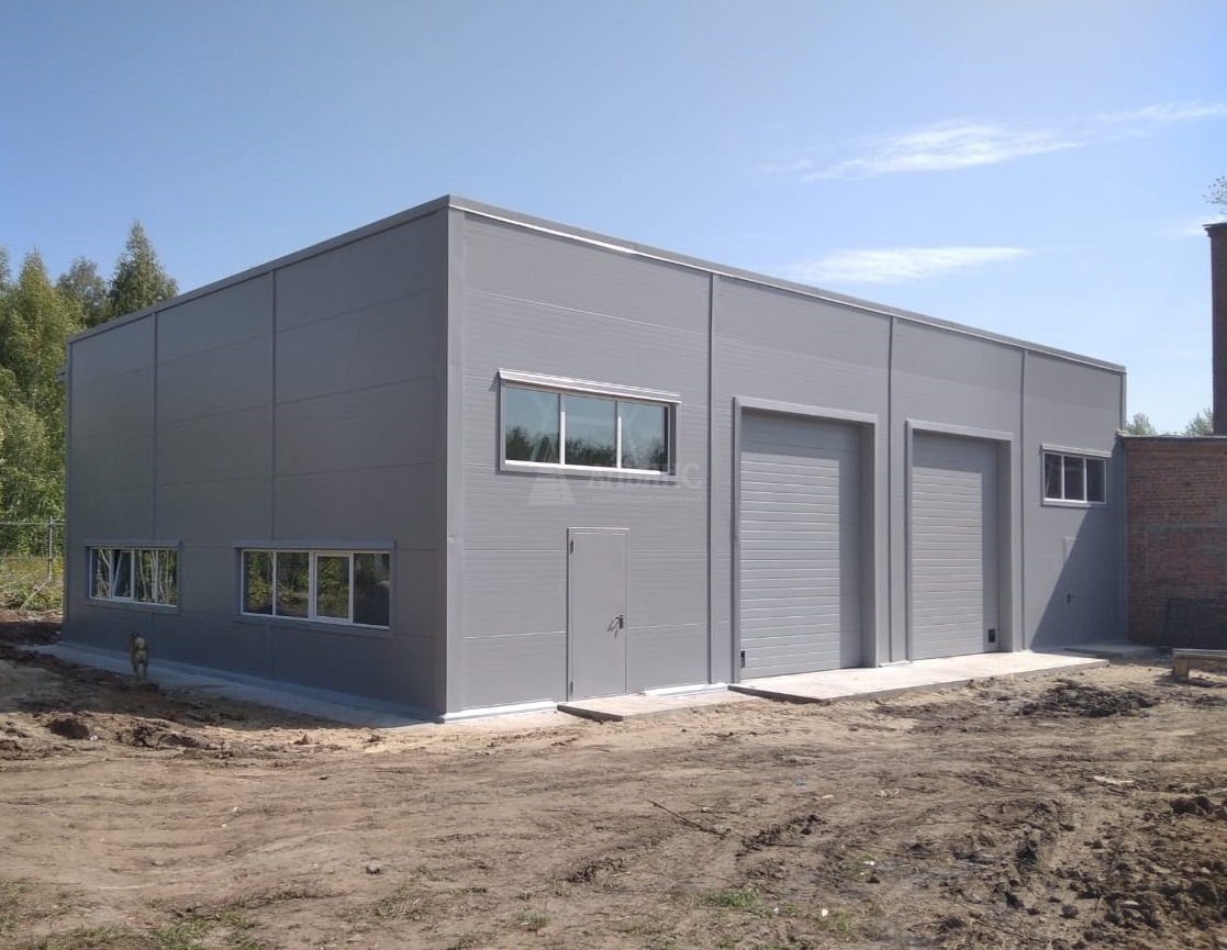 3D визуализация Гаражный бокс из сэндвич панелей - фото 4