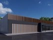 3D визуализация Магазин из сэндвич панелей